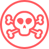 Skull and crossbones - toxic