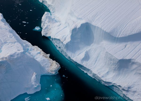 Space between two icebergs, Sermilik Fjord