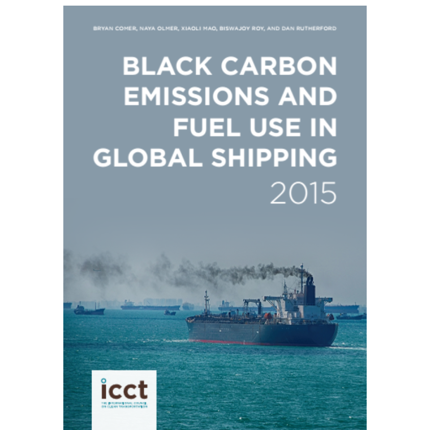 Black carbon emissions an fuel use in global shipping- Cover