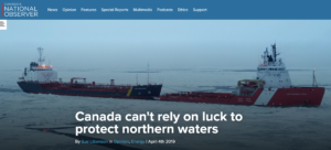 Canada can't rely on luck to protect northern waters
