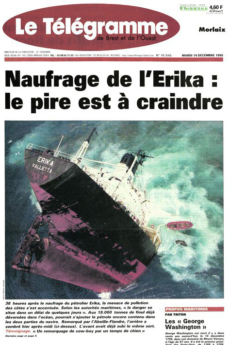 The sinking of the Erika