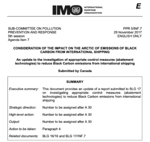 An update to the investigation of appropriate control measures (abatement technologies) to reduce Black Carbon emissions from international shipping