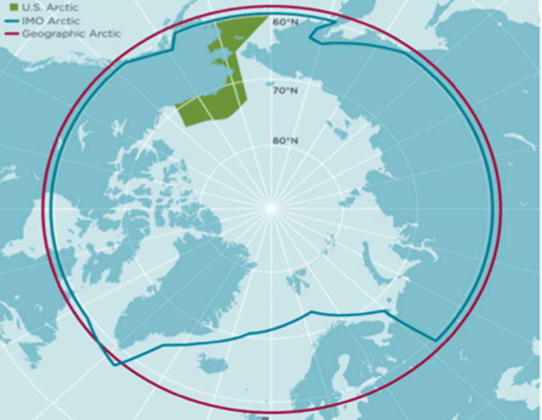 Map of the Arctic