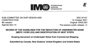 SDC 8-14-1 - Scoping document on Underwater Noise from Commercial Shipping
