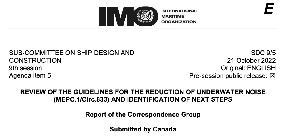 SDC 9-5 - Report of the Correspondence Group (Canada)