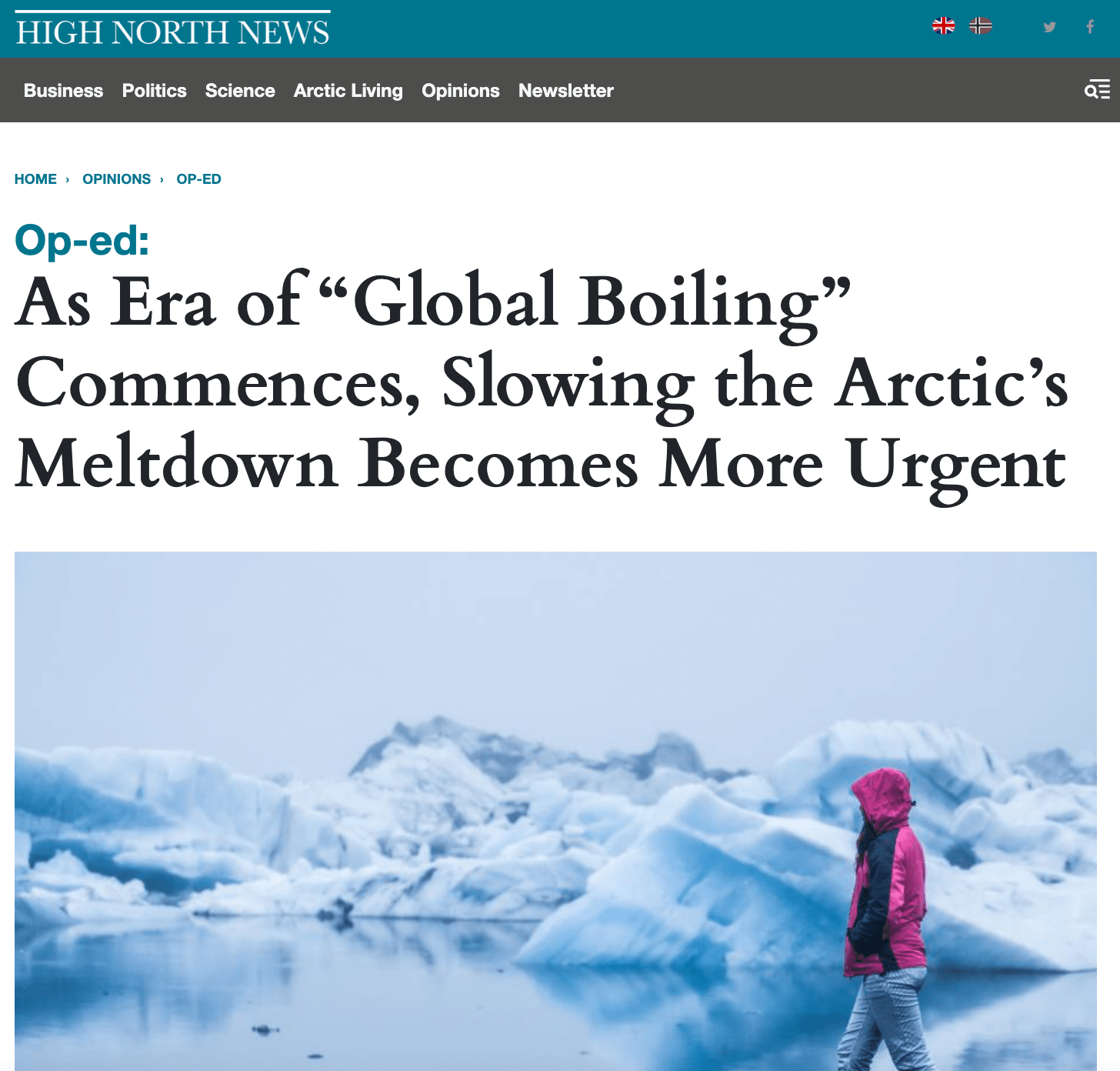 High North News: As Era of “Global Boiling” Commences, Slowing the Arctic’s Meltdown Becomes More Urgent