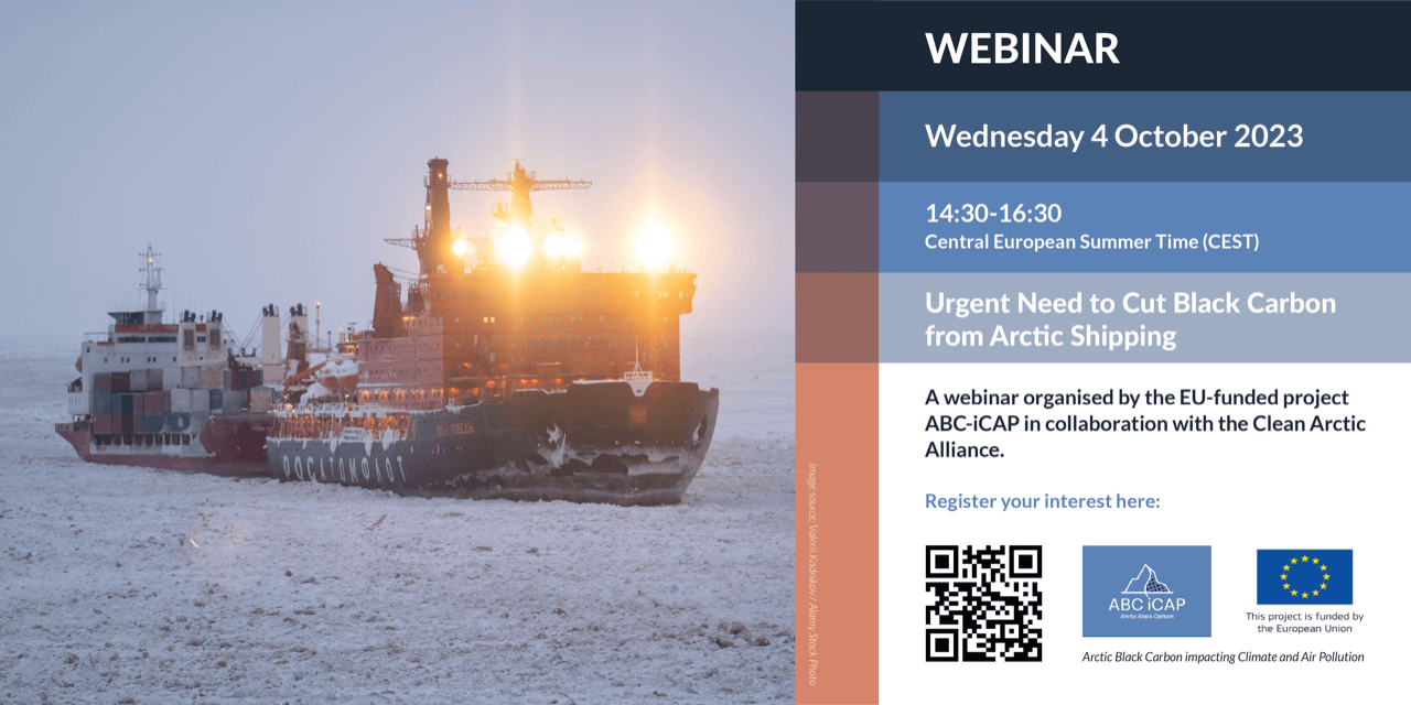 Webinar: Urgent Need to Cut Black Carbon from Arctic Shipping