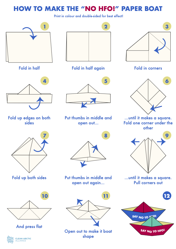 Make a NO HFO Paper Boat!