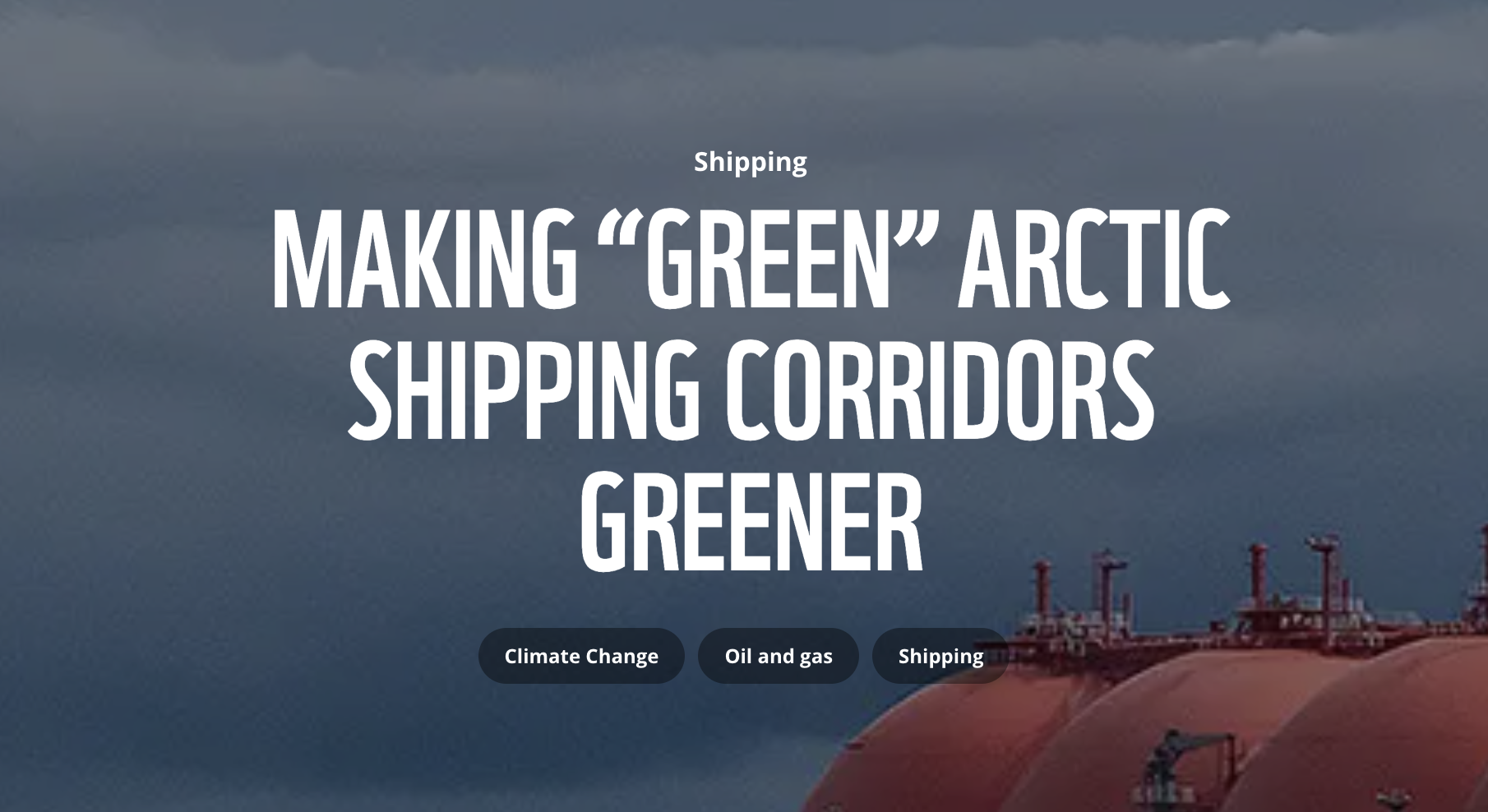 WWF - The Circle Magazine: Making 'Green' Arctic Corridors Greener